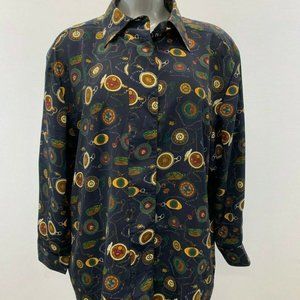 Lady Plus Women's Size 40 Polyester Blue